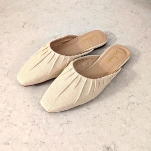 Lulus Saphira Mules in "Natural" - Size 7.5 - NEW
